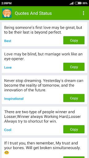 Daily Quotes And Status screenshot 4
