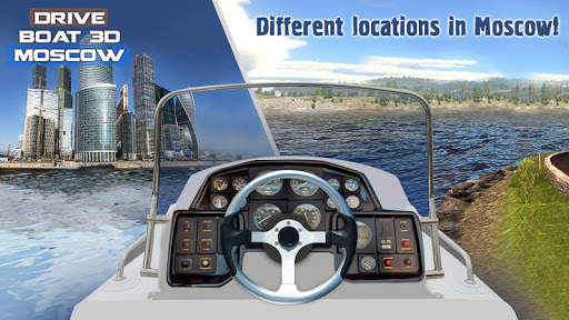 Drive Boat 3D Moscow screenshot 2