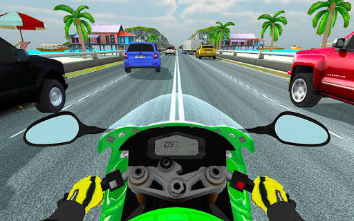 Highway Traffic Rider - 3D Rennradrennen screenshot 9