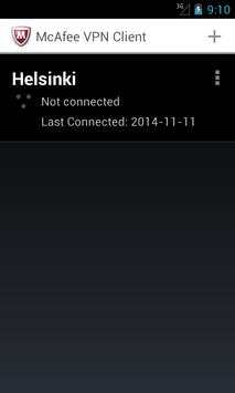 McAfee VPN Client screenshot 7