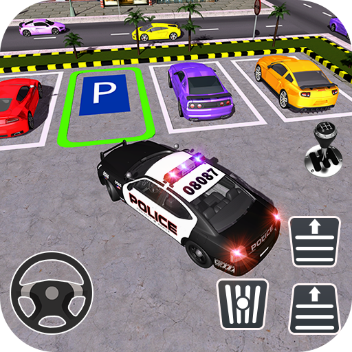 Police Car Park City Highway आइकन