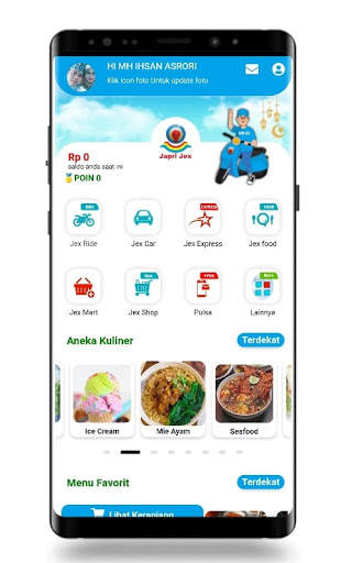 JAPRI JEX- Aplikasi Bisnis dan transportasi screenshot 1