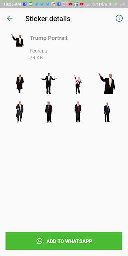 Donald Trump WAStickerApps Sticker for WhatsApp screenshot 13