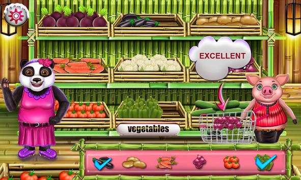 Supermarket Panda Family Shopping Game screenshot 5
