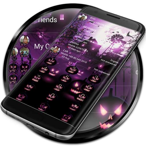 Dialer Halloween Pink Theme 100