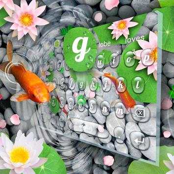 Live 3D Koi Fish Keyboard Theme screenshot 2