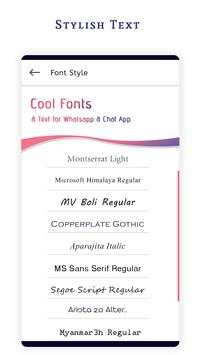 Cool Fonts Text For Whatsapp Chat App screenshot 2