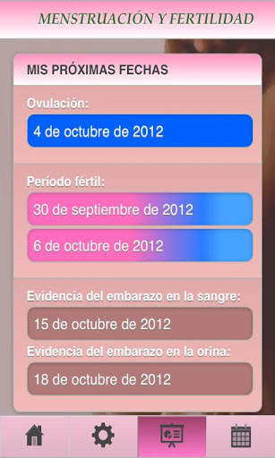 Menstruación fertilidad Pro Lt screenshot 2
