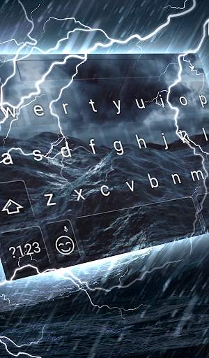Stormy Sea Animated Keyboard   Live Wallpaper screenshot 4