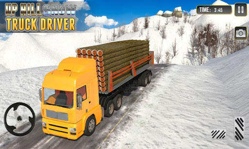 Up Hill Snow Truck Driver screenshot 1