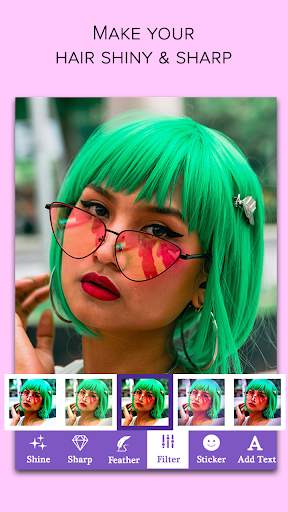 Recolor my Hair - Colorful Hair Color Changer 2 تصوير الشاشة