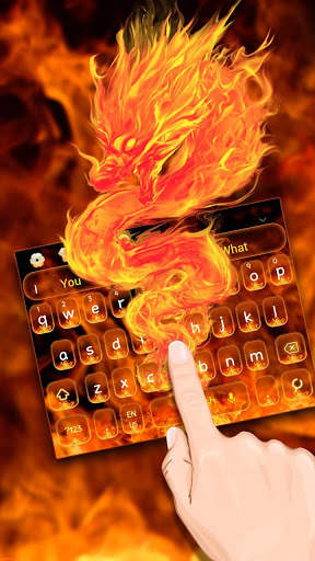 Fiery Dragon Keyboard Theme screenshot 1