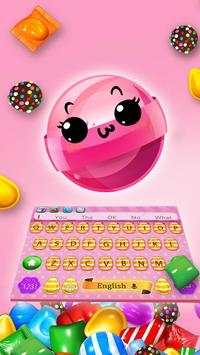 Color Candy Crush Saga Keyboard Theme screenshot 1