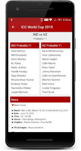 Cricket Playing 11 Predictions Tips and News screenshot 3