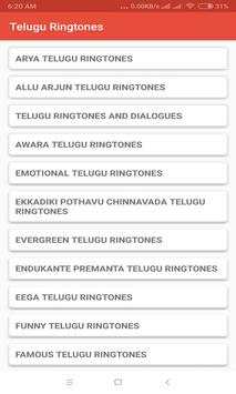 Telugu Ringtones App screenshot 1