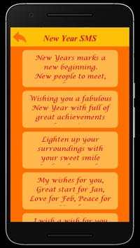 Happy New Year Wishes SMS screenshot 1