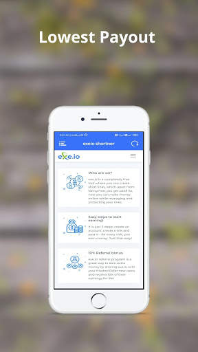 Exe.io - Shorten, Share & Earn Money screenshot 2