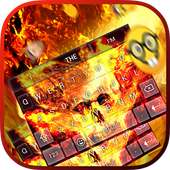Fire Skull Keybaord Theme on 9Apps