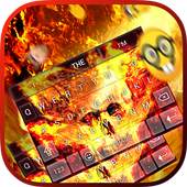 Fire Skull Keybaord Theme 1.0