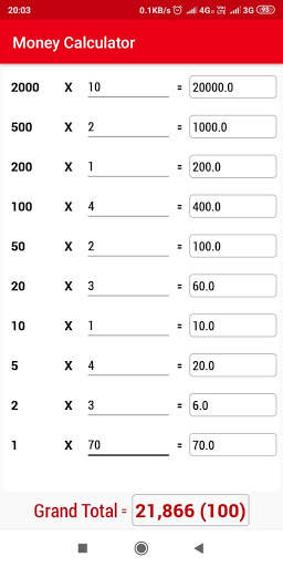 Money Calculate स्क्रीनशॉट 1