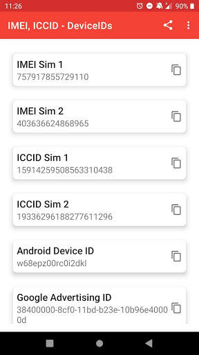 IMEI, ICCID - Android 10, 11, Dual SIM support screenshot 1