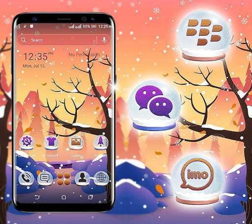 Winter Forest Launcher Theme screenshot 1