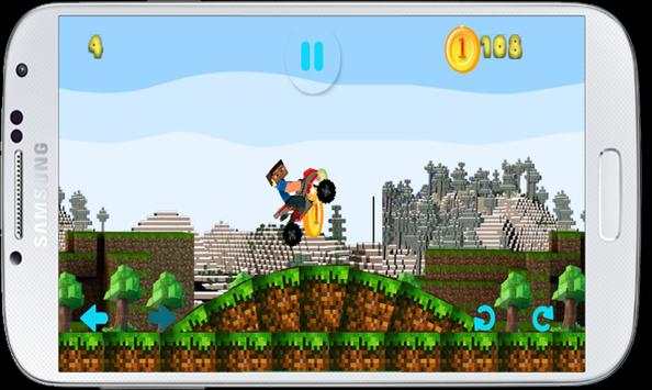 hill climb racing minecraft screenshot 3