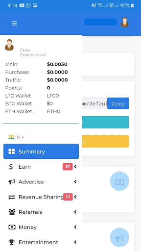 Ads Earn Bitcoin - All-In-One Advertising Platform स्क्रीनशॉट 9