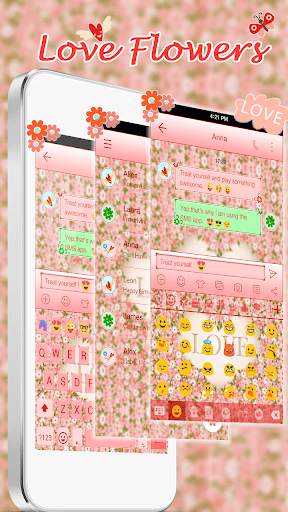 Love Flower Emoji Keyboard screenshot 2