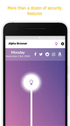 Alpha Browser: Fast and secure with article reader screenshot 5