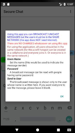 Secure Local Chat (without Internet, offline chat) screenshot 2