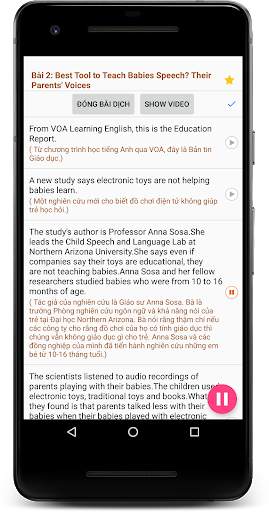 Learn English with VOA 1 تصوير الشاشة