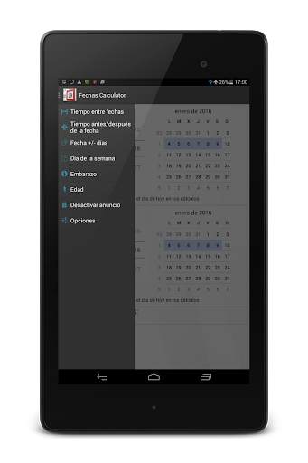 Fechas Calculator screenshot 1
