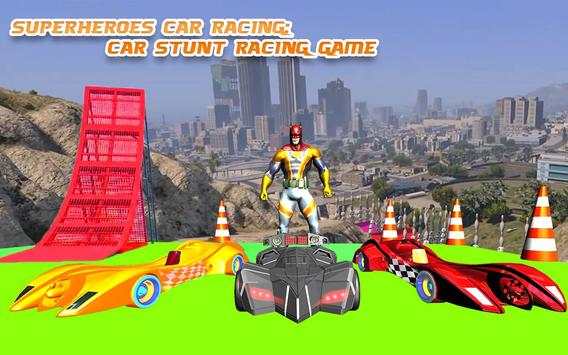 Superhero Car Racing: Car Stunts Racing Games screenshot 5