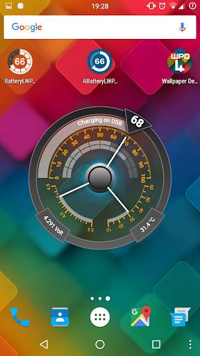 Advanced Battery Livewallpaper screenshot 1