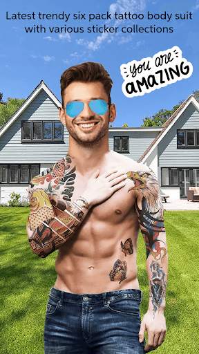 Six Pack Tattoo Body Style Photo Maker скриншот 5