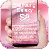 Keyboard for Galaxy S8 Pink 10001006