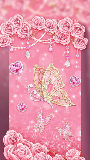 Pink Butterfly Live Wallpaper & Launcher Themes screenshot 4