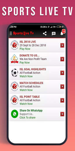 Sports Live Tv V2 Guide LIVE CRICKET, TV Channels screenshot 1
