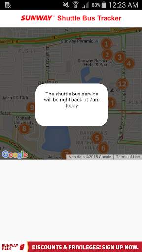 Sunway Shuttle Bus Tracker screenshot 3