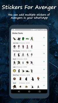 WhatsApp Stickers for Avenger screenshot 2