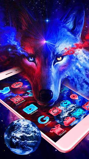 Neon, Fire, Wolf Themes, Live Wallpaper screenshot 1