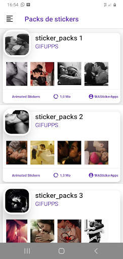 Animated Romantic Stickers WA- screenshot 1