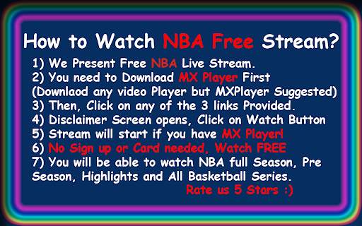 NBA Live Streaming Free App screenshot 1
