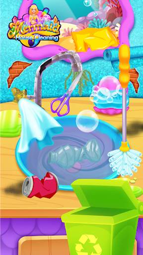 Mermaid Princess House Cleaning - Tidy Up Games screenshot 3