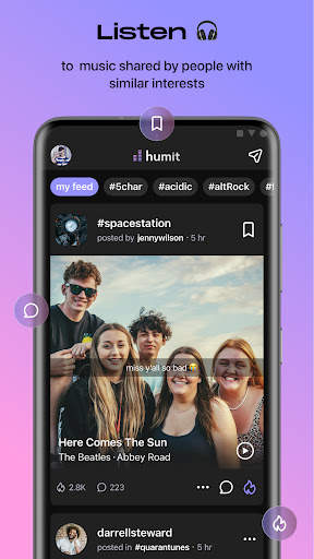 humit - social music sharing and discovery screenshot 1