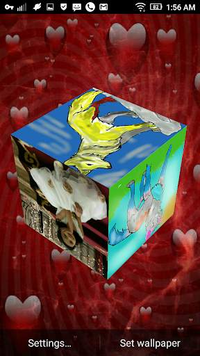3D Cube Photo Live Wallpaper, 3d Cube Background screenshot 3