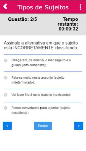 Simulados de Português screenshot 3