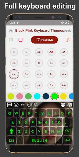 Black Pink Keyboard Theme screenshot 5