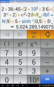 rvCalc Calculator FREE screenshot 9